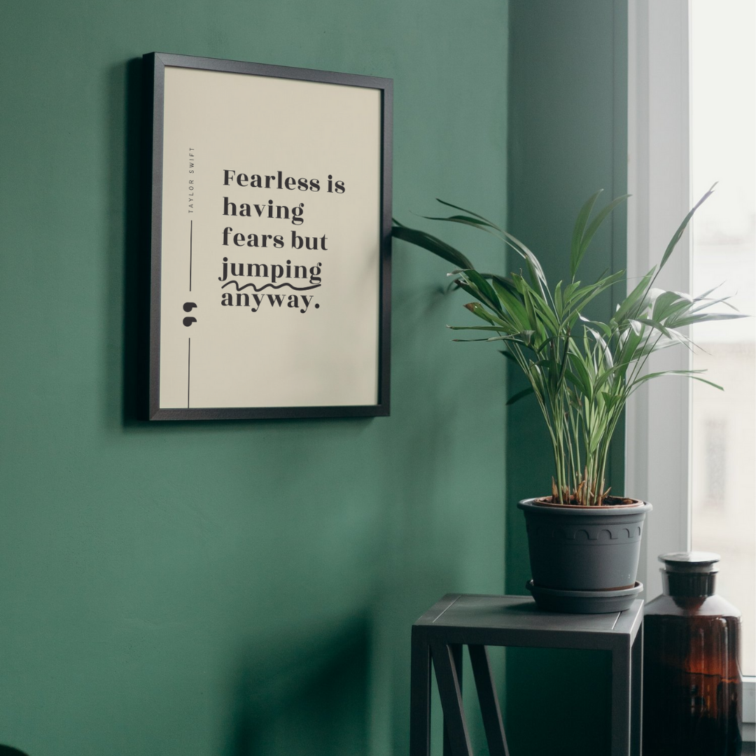 Fearless Quote Taylor Swift Wall Art Print – 8x10 Digital Download | LGBTQIA+ Supporting Prints