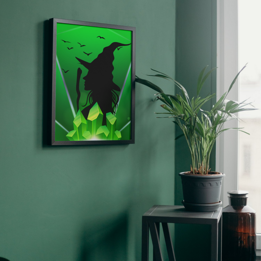 Elphaba & Glinda Silhouette Wall Art Print Set – 8x10 Digital Downloads | LGBTQIA+ Supporting Prints
