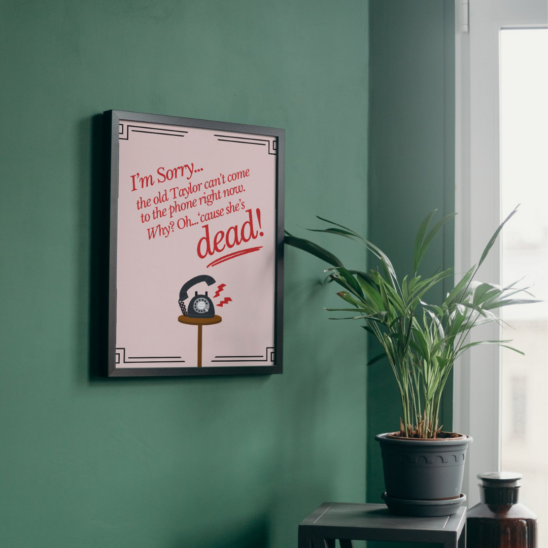 The Old Taylor Taylor Swift Wall Art Print – 8x10 Digital Download | LGBTQIA+ Supporting Prints