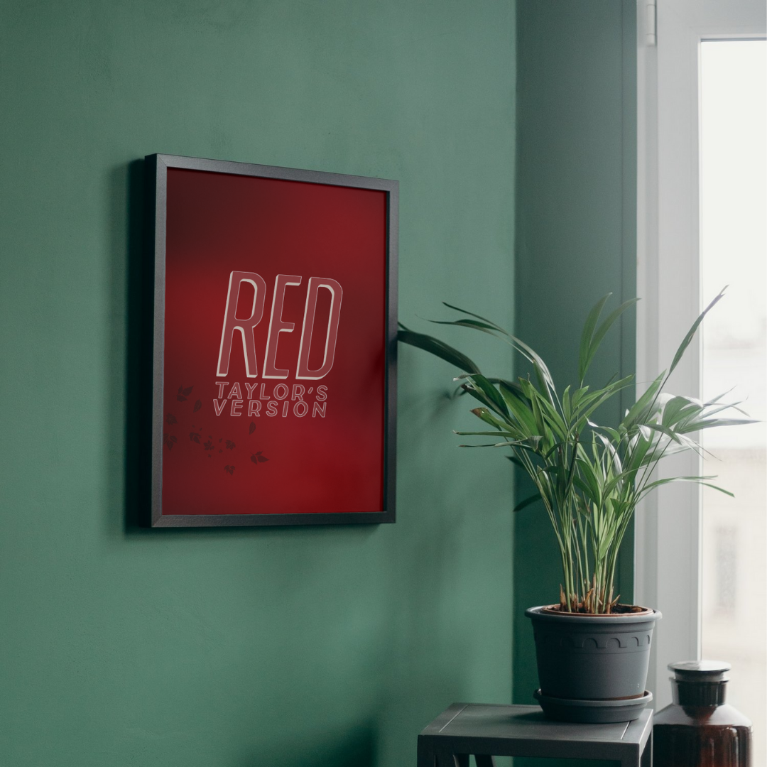 Red (Taylor's Version) Taylor Swift Wall Art Print – 8x10 Digital Download | LGBTQIA+ Supporting Prints