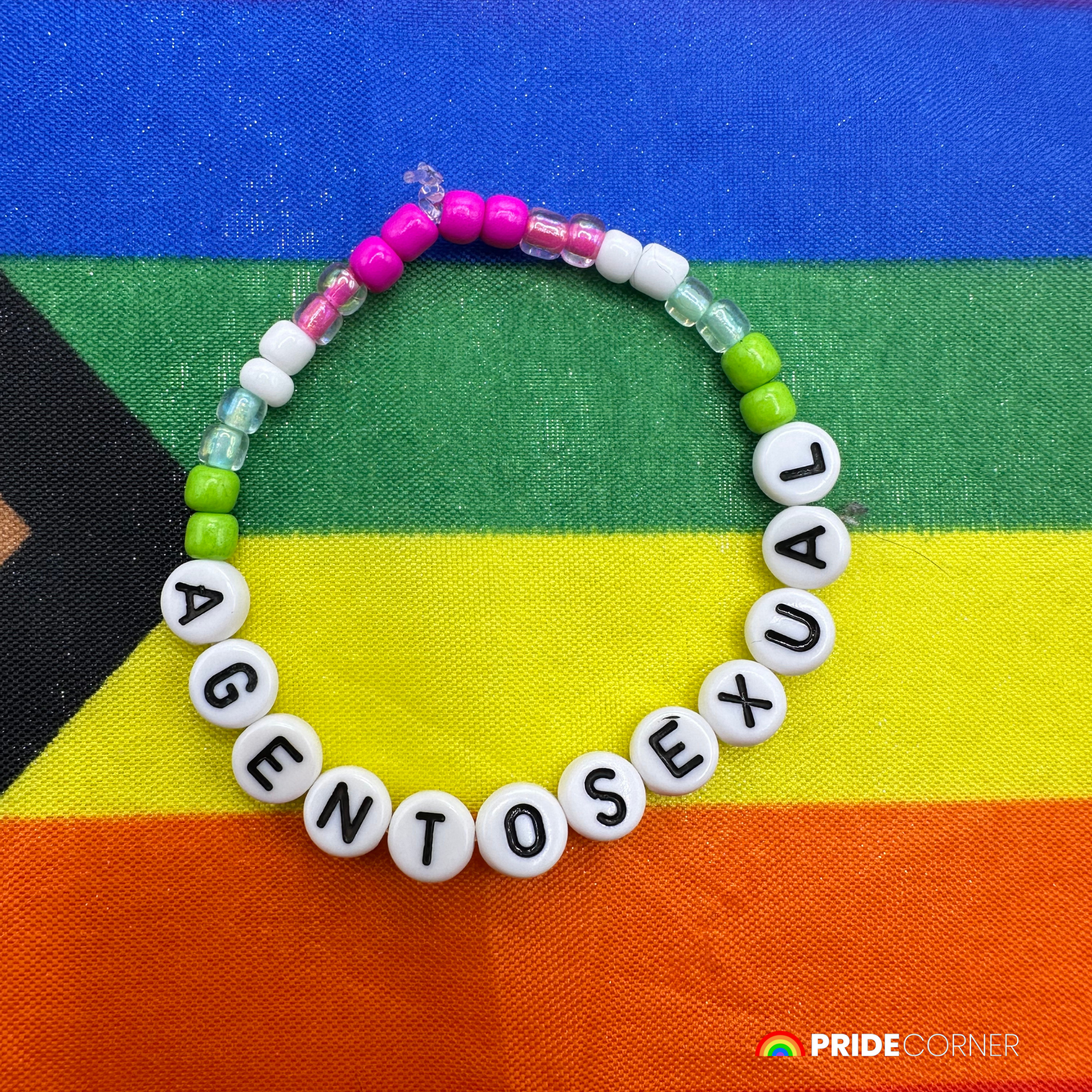 Agentosexual Beaded Bracelets | LGBTQIA+ Inclusive Pride Jewellery