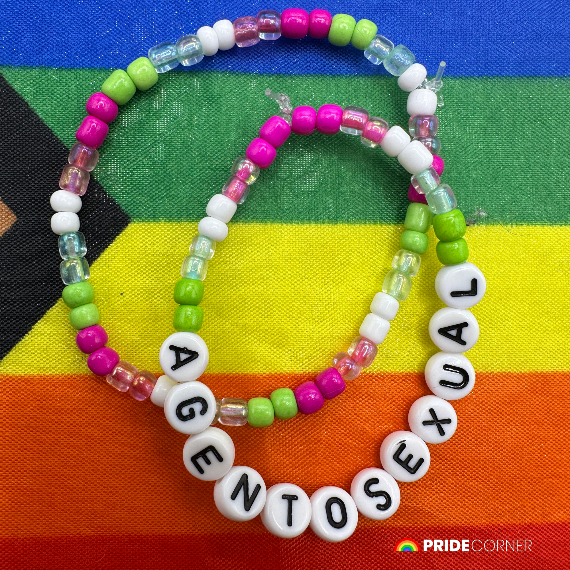 Agentosexual Beaded Bracelets | LGBTQIA+ Inclusive Pride Jewellery