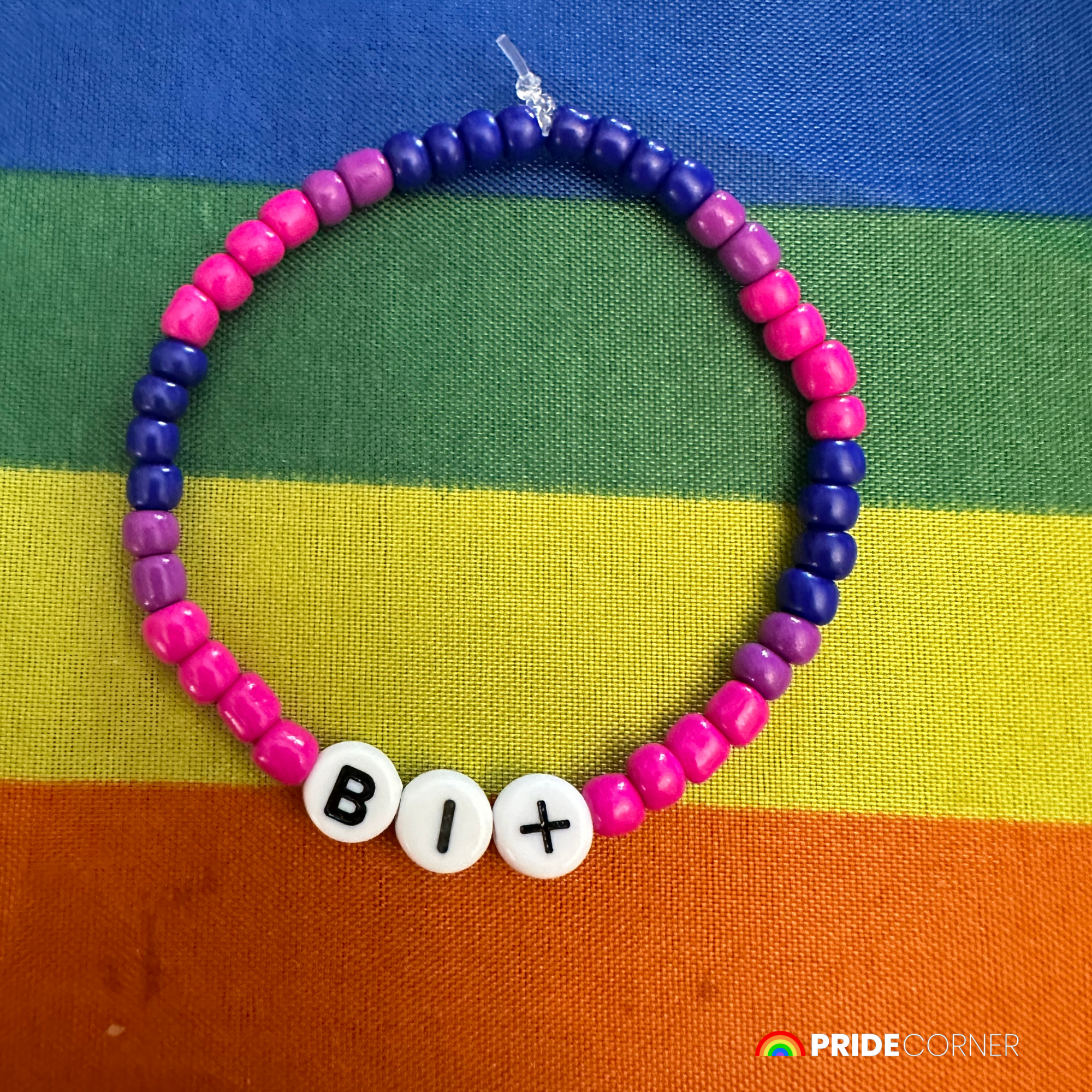 Bi+ Beaded Bracelets | LGBTQIA+ Inclusive Pride Jewellery