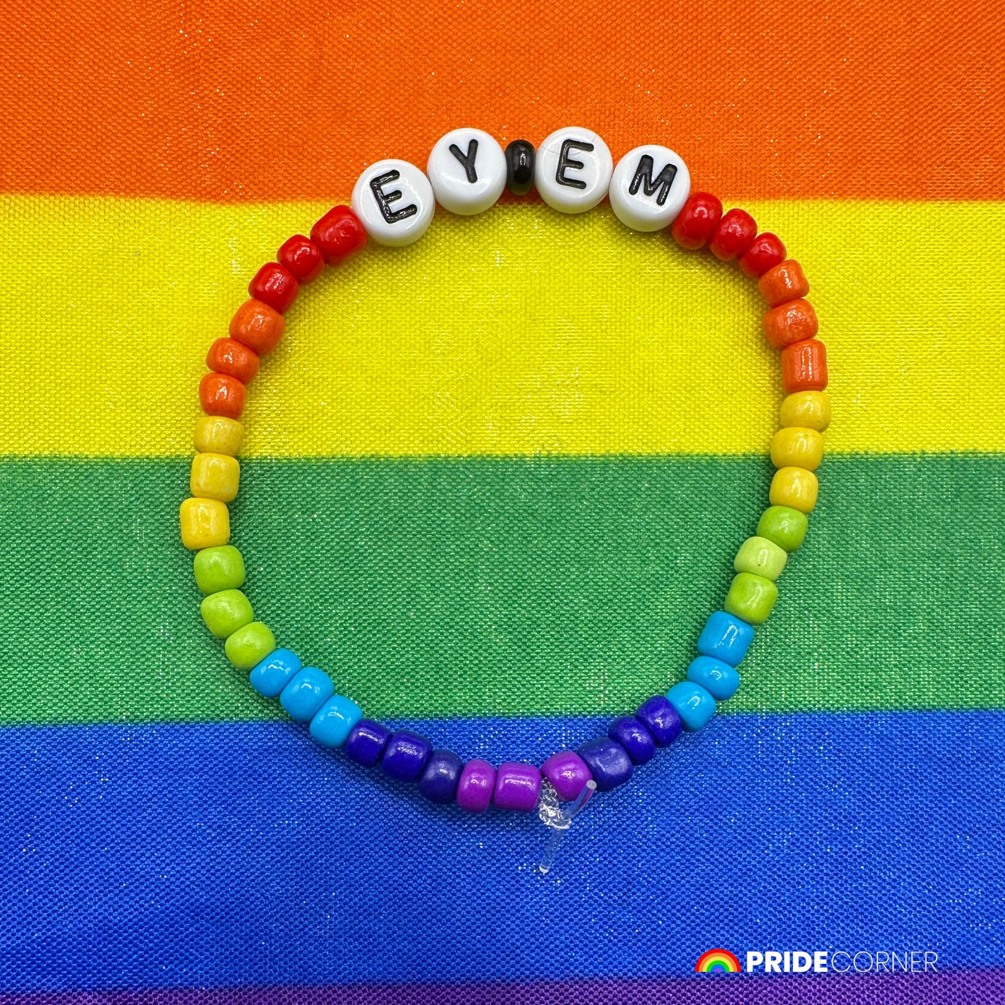 Ey/Em Pronoun Bracelets | LGBTQIA+ Pride Beaded Jewellery
