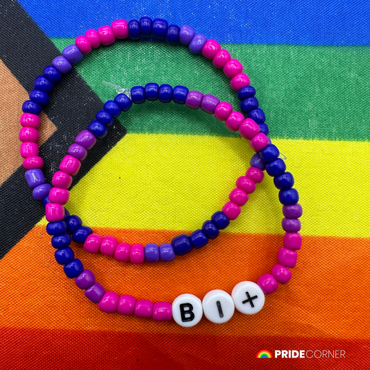 Bi+ Beaded Bracelets | LGBTQIA+ Inclusive Pride Jewellery