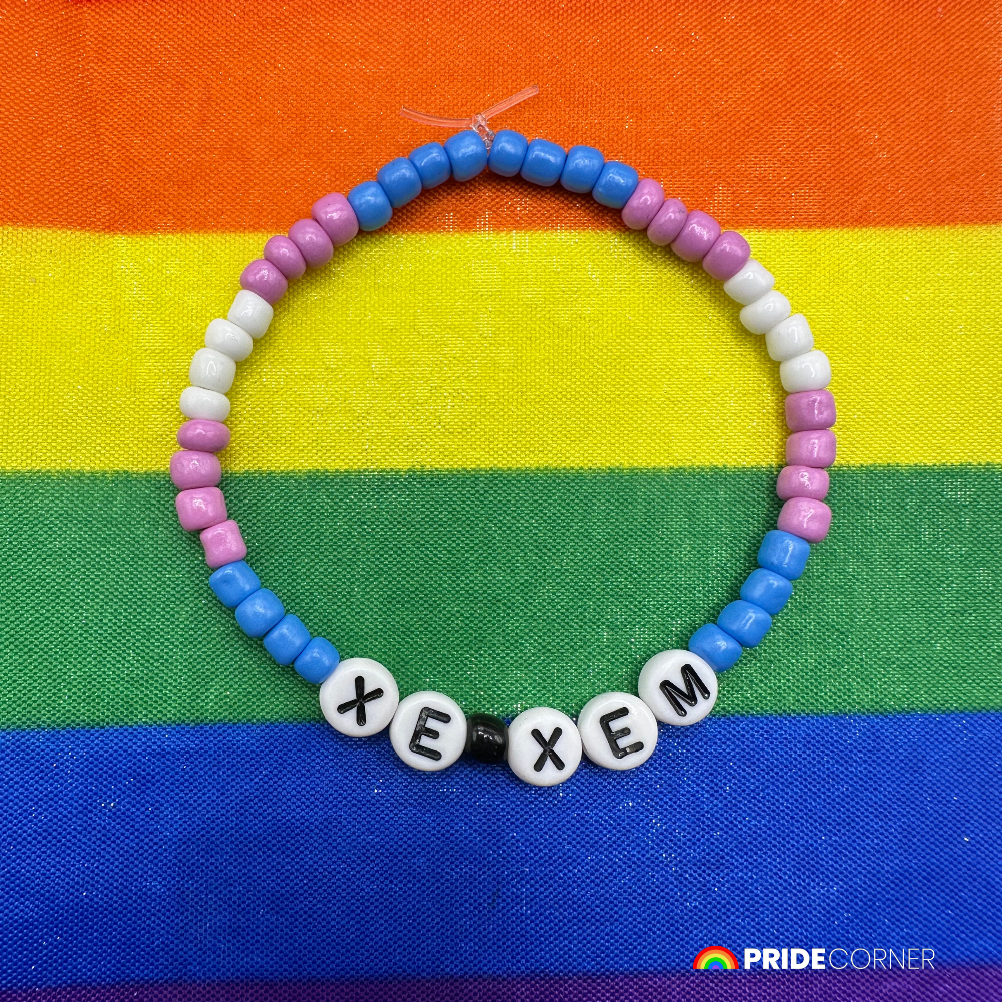Xe/Xem Pronoun Bracelets | LGBTQIA+ Pride Beaded Jewellery