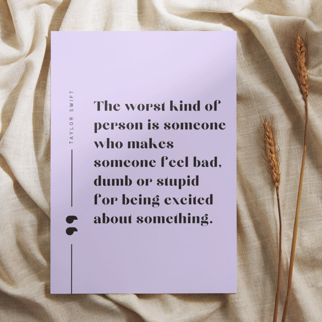 Being Excited Quote Taylor Swift Wall Art Print – 8x10 Digital Download | LGBTQIA+ Supporting Prints