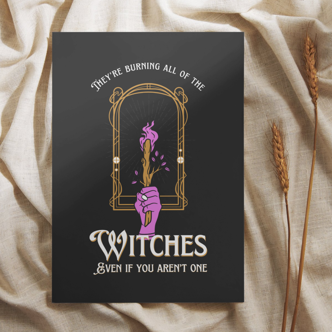 Burning The Witches Taylor Swift Wall Art Print – 8x10 Digital Download | LGBTQIA+ Supporting Prints