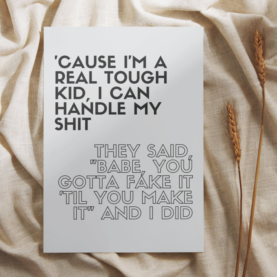 I Can Do It With A Broken Heart Taylor Swift Wall Art Print – 8x10 Digital Download | LGBTQIA+ Supporting Prints