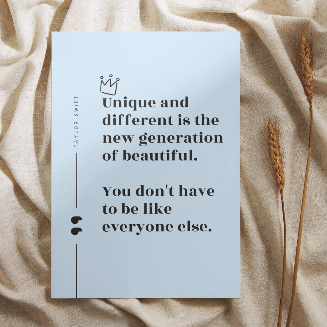 Unique and Different Quote Taylor Swift Wall Art Print – 8x10 Digital Download | LGBTQIA+ Supporting Prints