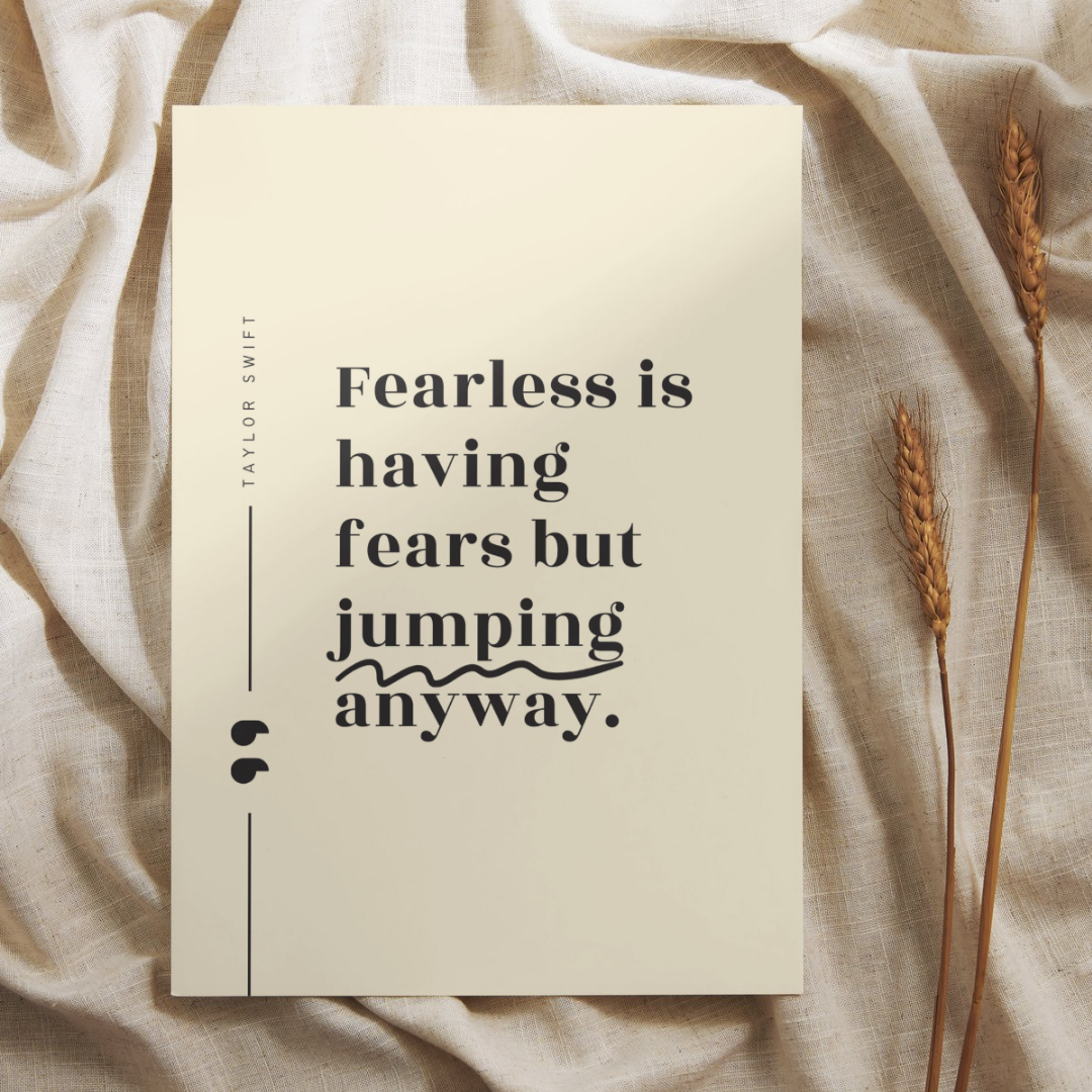 Fearless Quote Taylor Swift Wall Art Print – 8x10 Digital Download | LGBTQIA+ Supporting Prints