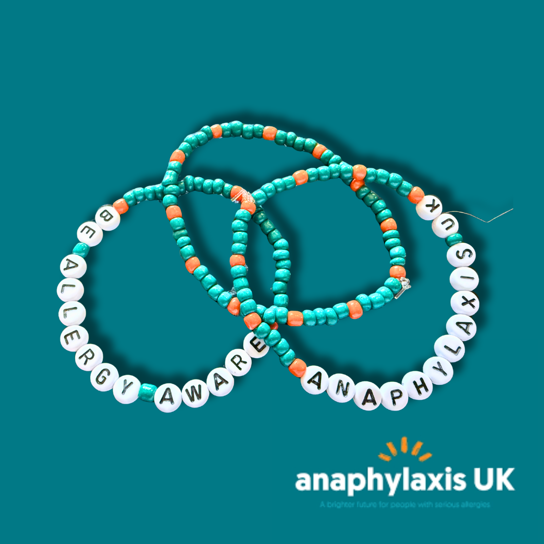 Anaphylaxis UK Beaded Bracelets | The Pride Corner Charity Initiative