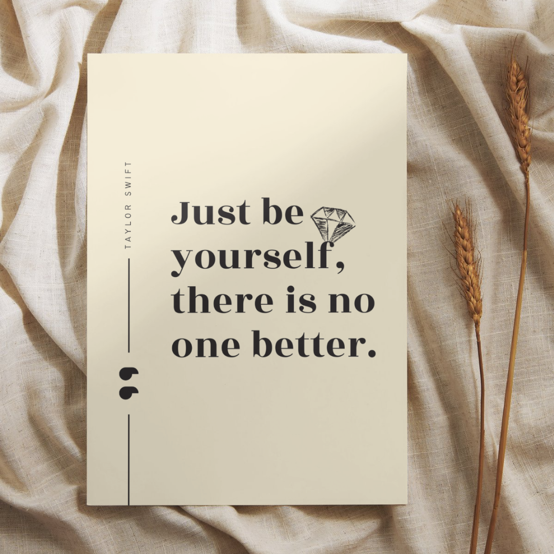 Be Yourself Quote Taylor Swift Wall Art Print – 8x10 Digital Download | LGBTQIA+ Supporting Prints