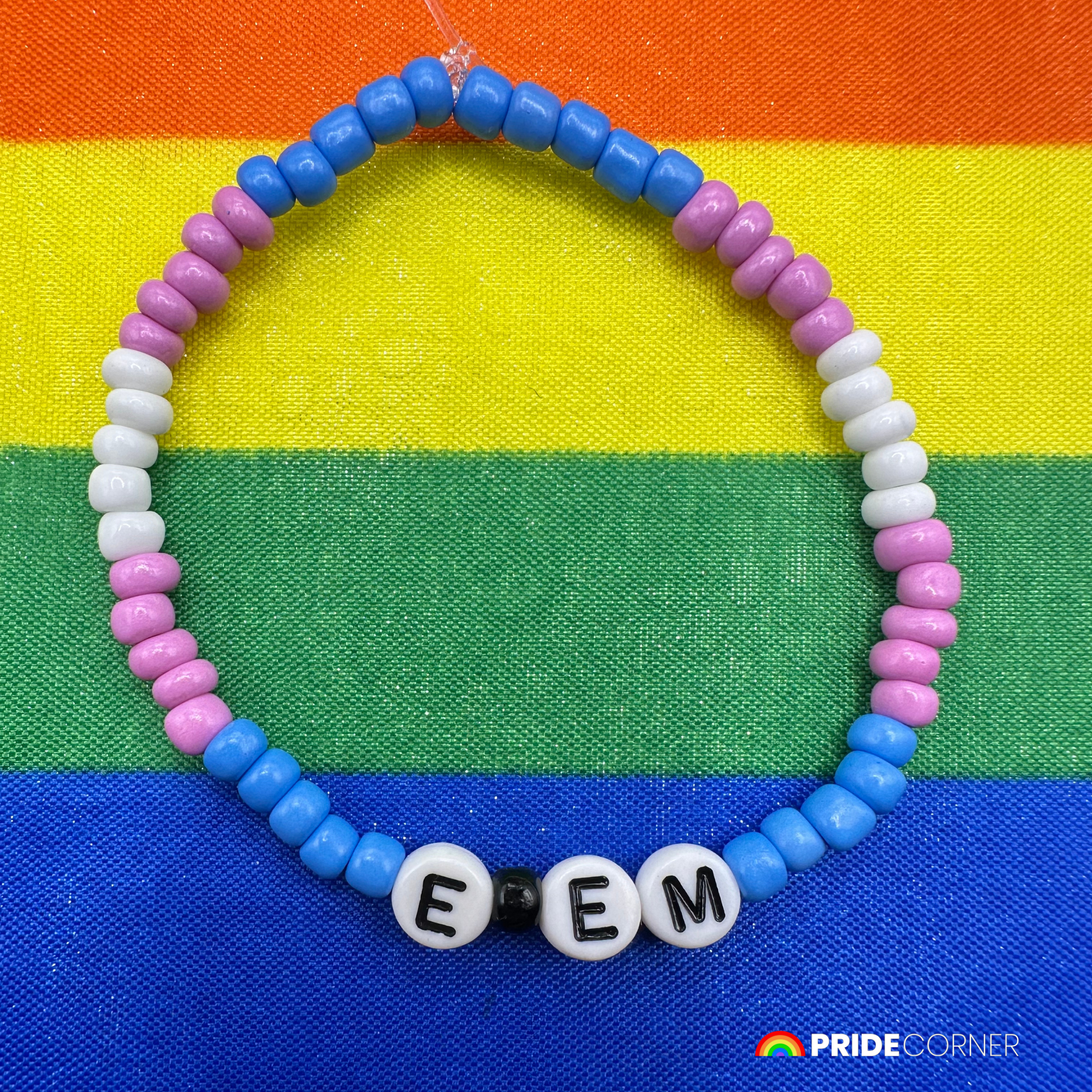 E/Em Pronoun Bracelets | LGBTQIA+ Pride Beaded Jewellery