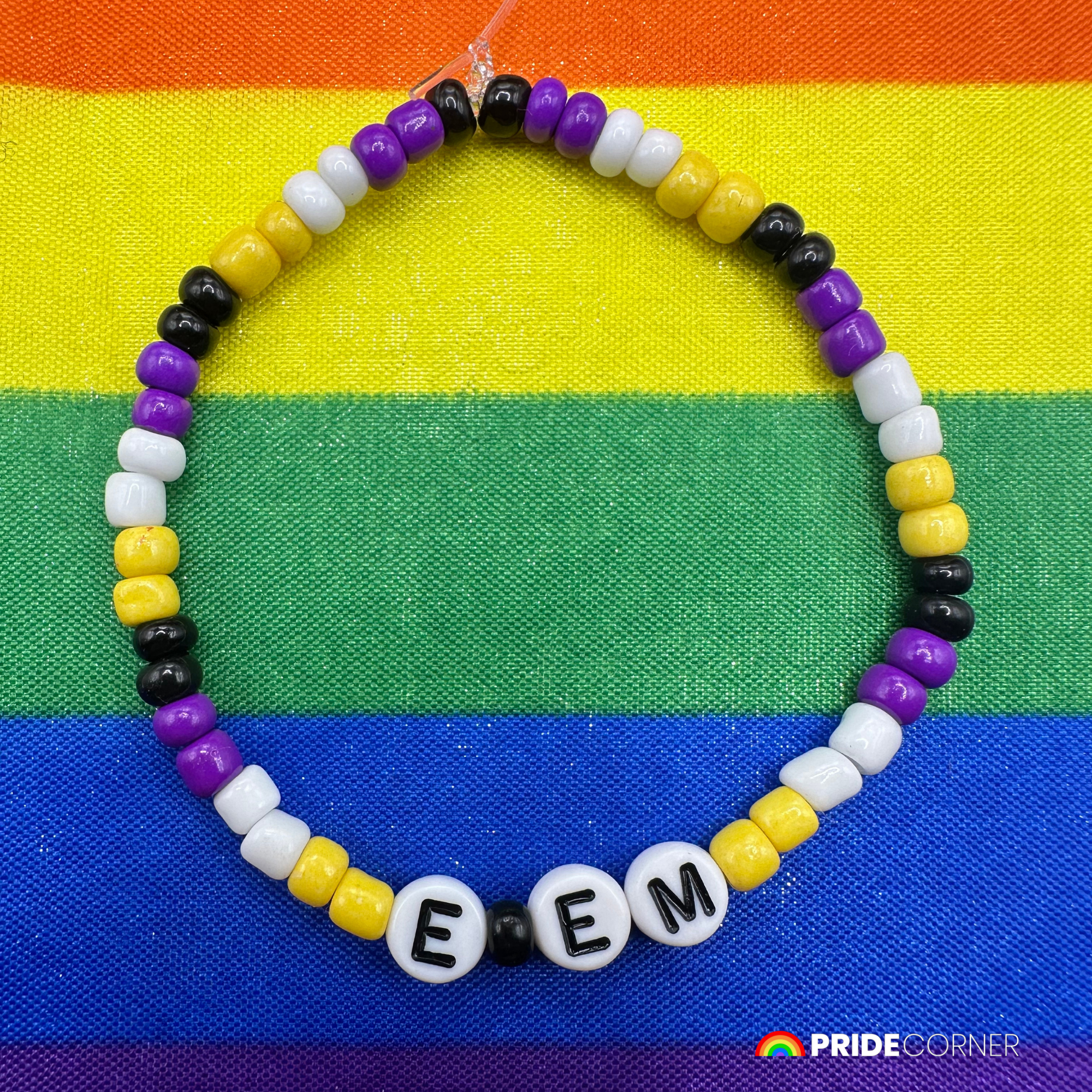 E/Em Pronoun Bracelets | LGBTQIA+ Pride Beaded Jewellery