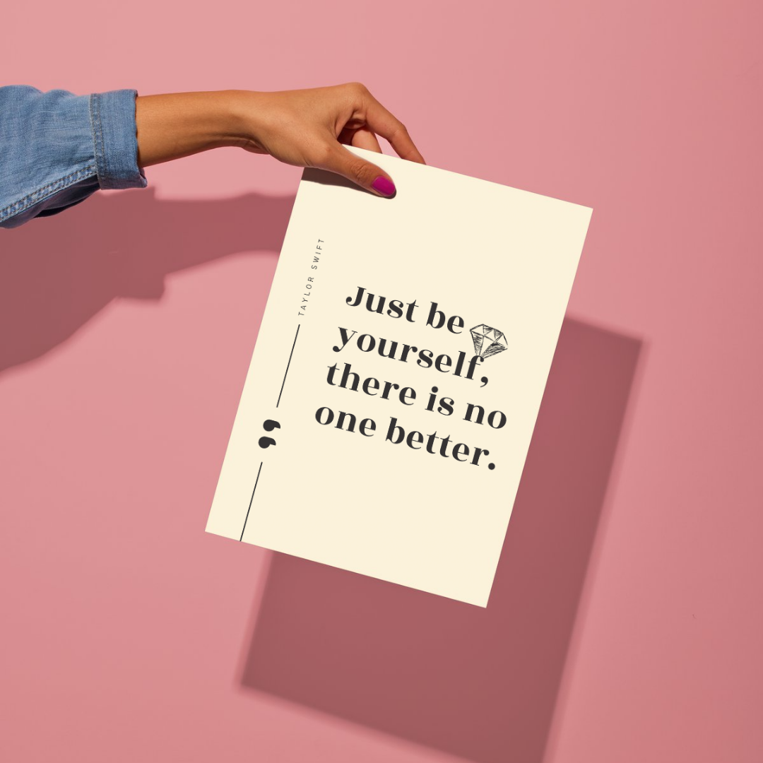 Be Yourself Quote Taylor Swift Wall Art Print – 8x10 Digital Download | LGBTQIA+ Supporting Prints