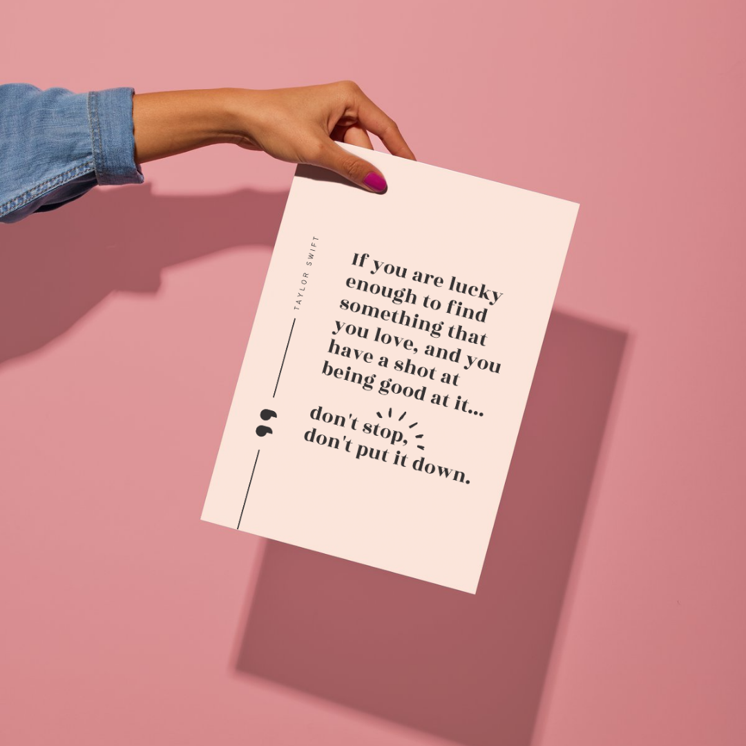 Don't Put It Down Quote Taylor Swift Wall Art Print – 8x10 Digital Download | LGBTQIA+ Supporting Prints