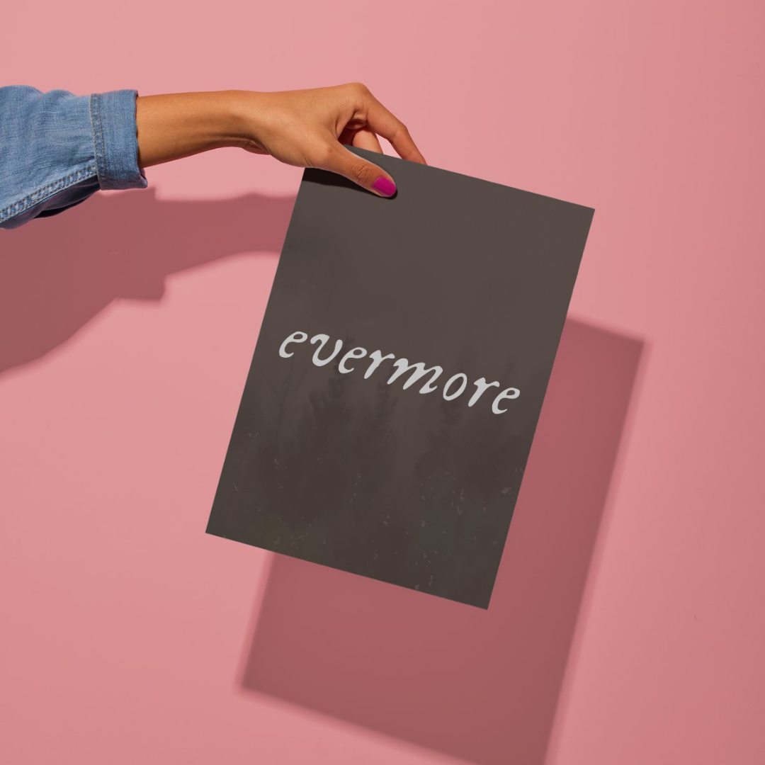 Evermore Taylor Swift Wall Art Print – 8x10 Digital Download | LGBTQIA+ Supporting Prints
