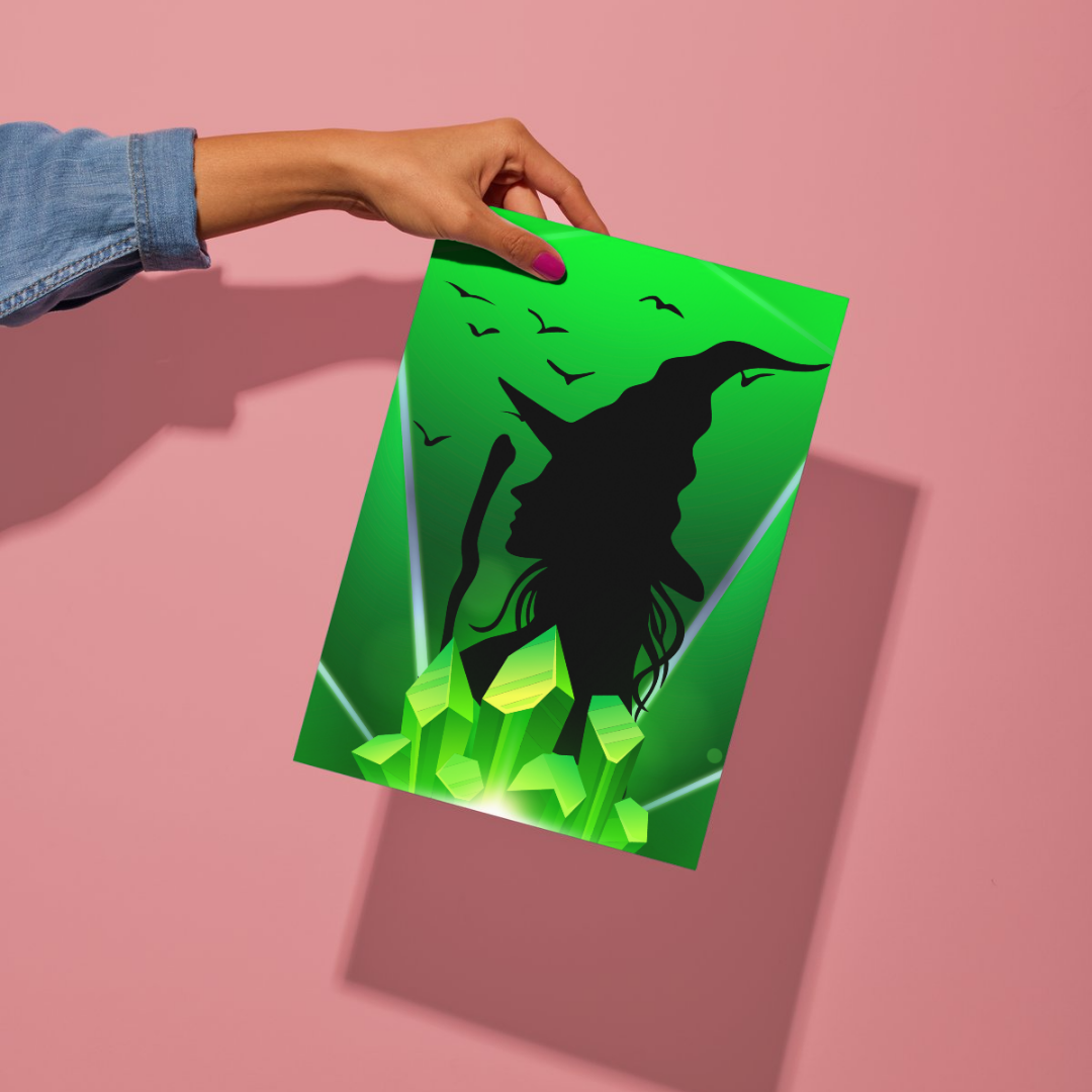 Elphaba & Glinda Silhouette Wall Art Print Set – 8x10 Digital Downloads | LGBTQIA+ Supporting Prints