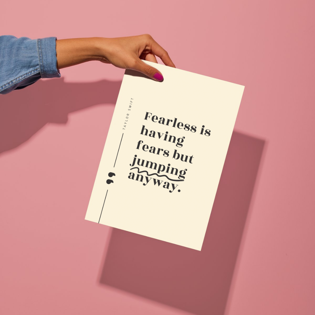 Fearless Quote Taylor Swift Wall Art Print – 8x10 Digital Download | LGBTQIA+ Supporting Prints