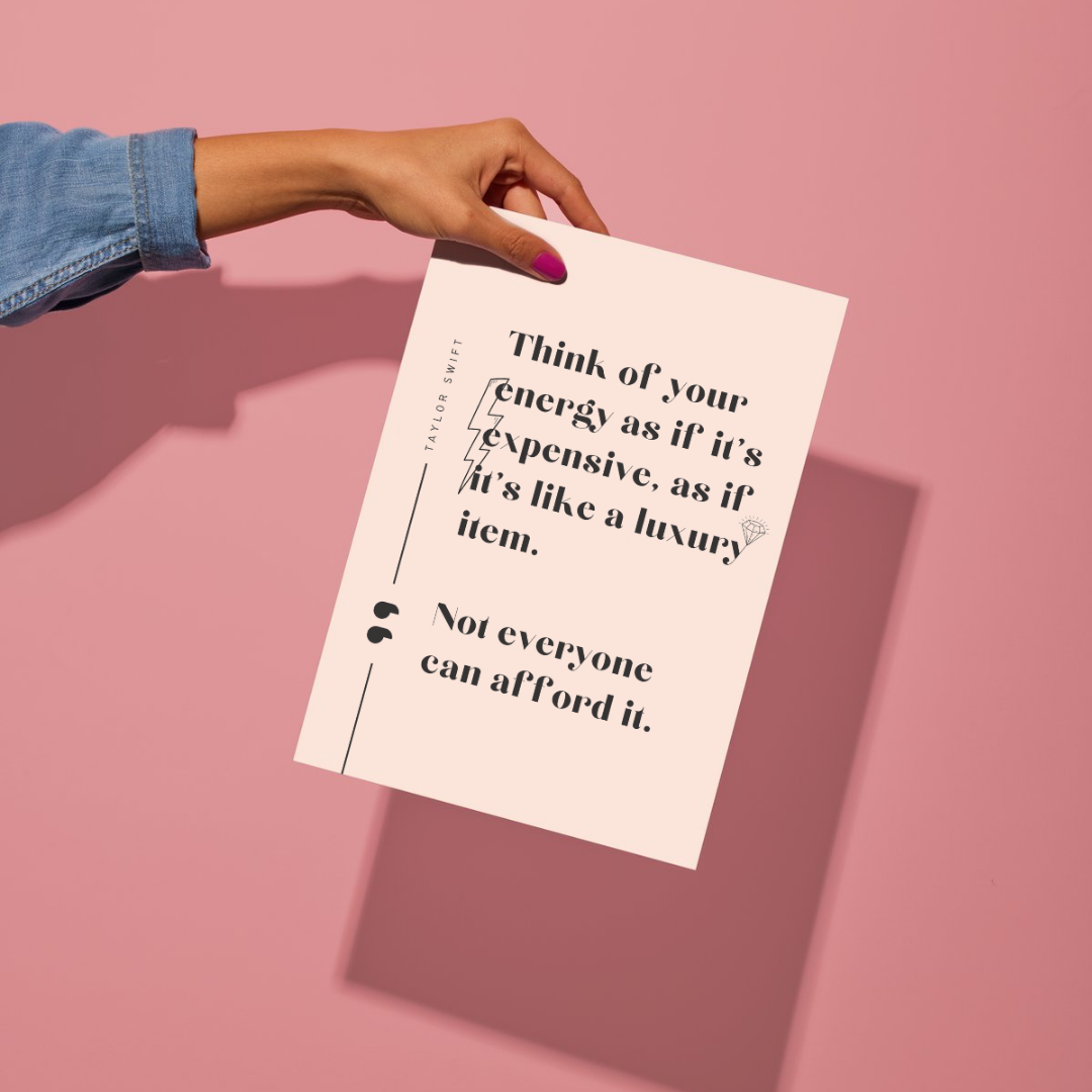 Your Energy Quote Taylor Swift Wall Art Print – 8x10 Digital Download | LGBTQIA+ Supporting Prints