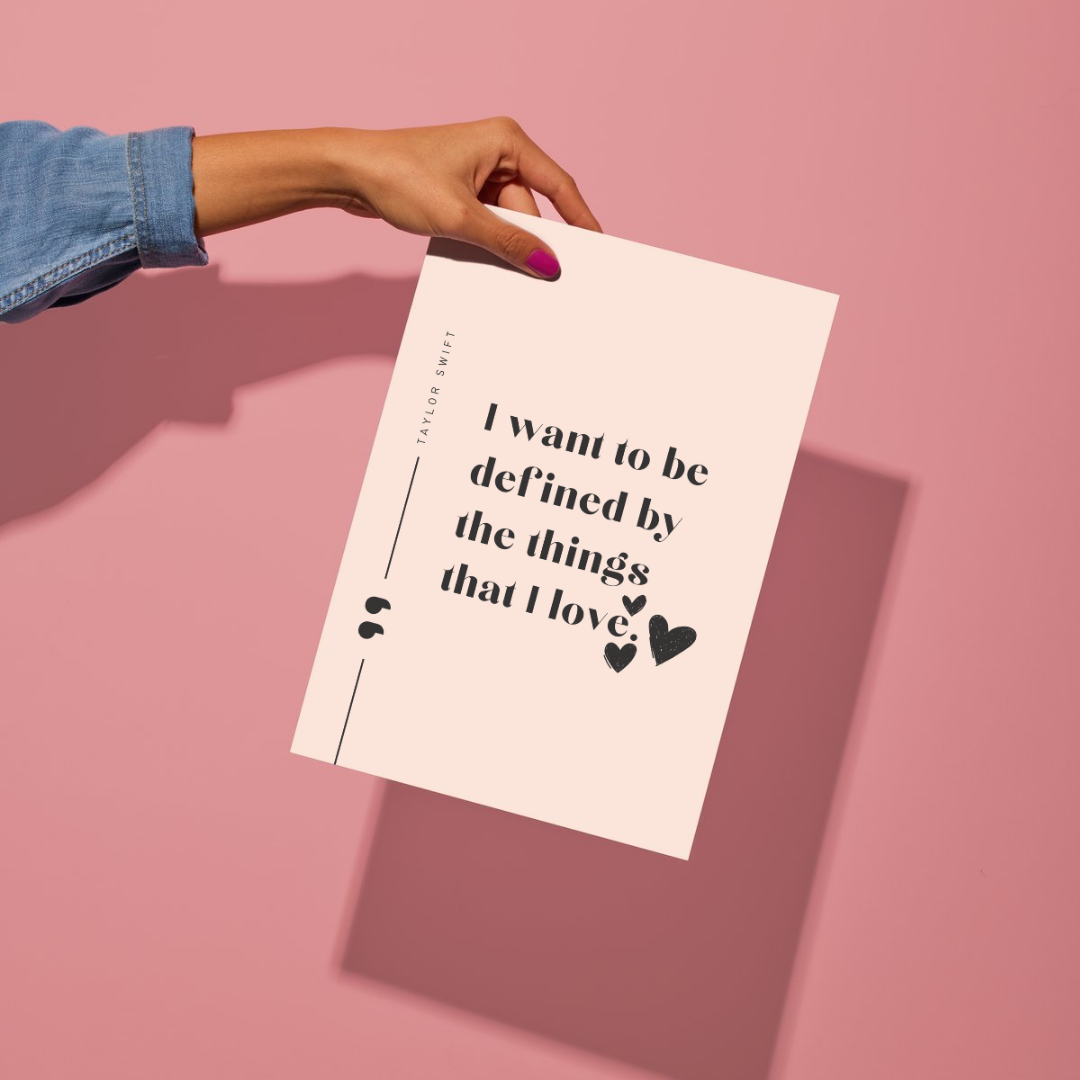 The Things That I Love Quote Taylor Swift Wall Art Print – 8x10 Digital Download | LGBTQIA+ Supporting Prints