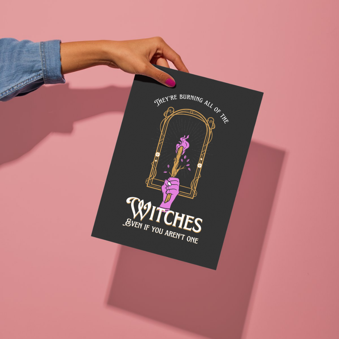 Burning The Witches Taylor Swift Wall Art Print – 8x10 Digital Download | LGBTQIA+ Supporting Prints