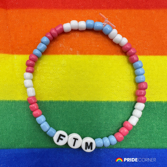 FTM Beaded Bracelet | LGBTQIA+ Inclusive Pride Jewellery