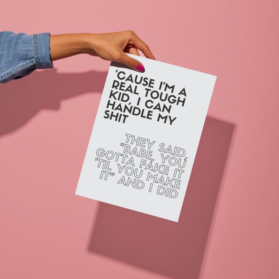 I Can Do It With A Broken Heart Taylor Swift Wall Art Print – 8x10 Digital Download | LGBTQIA+ Supporting Prints