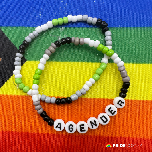 Agender Beaded Bracelets | LGBTQIA+ Inclusive Pride Jewellery
