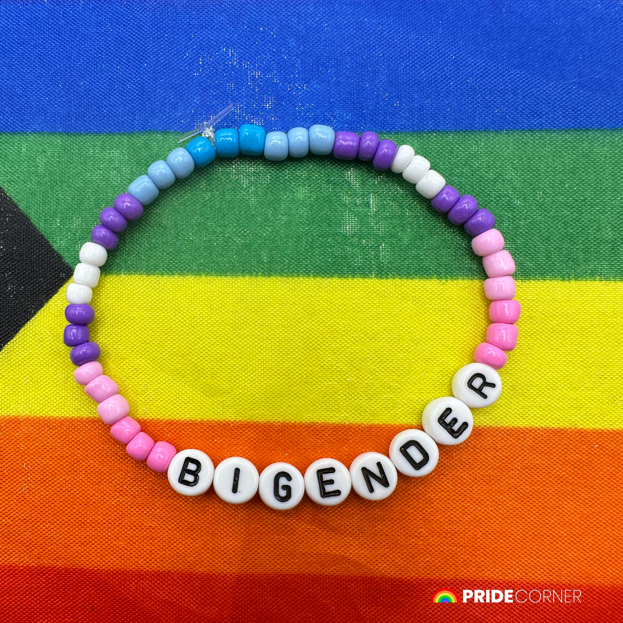 Bigender Beaded Bracelets | LGBTQIA+ Inclusive Pride Jewellery