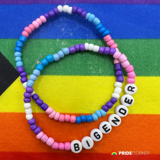 Bigender Beaded Bracelets | LGBTQIA+ Inclusive Pride Jewellery