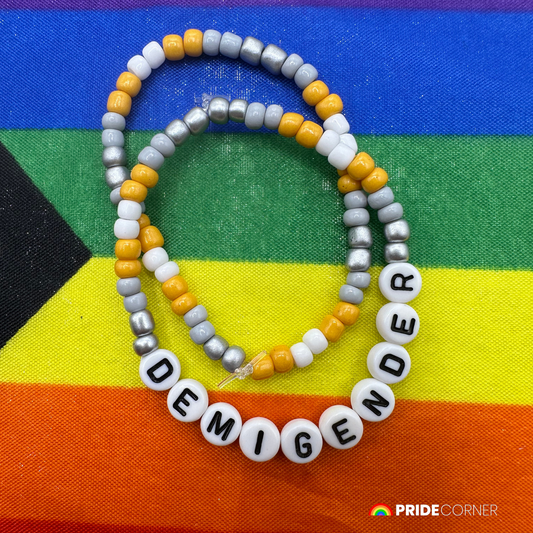 Demigender Beaded Bracelets | LGBTQIA+ Inclusive Pride Jewellery