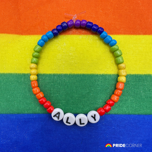 “Ally” Beaded Rainbow Bracelet | LGBTQIA+ Inclusive Pride Jewellery