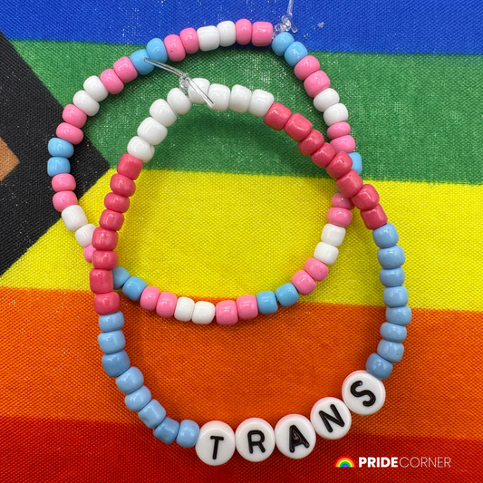 Trans Beaded Bracelets | LGBTQIA+ Inclusive Pride Jewellery