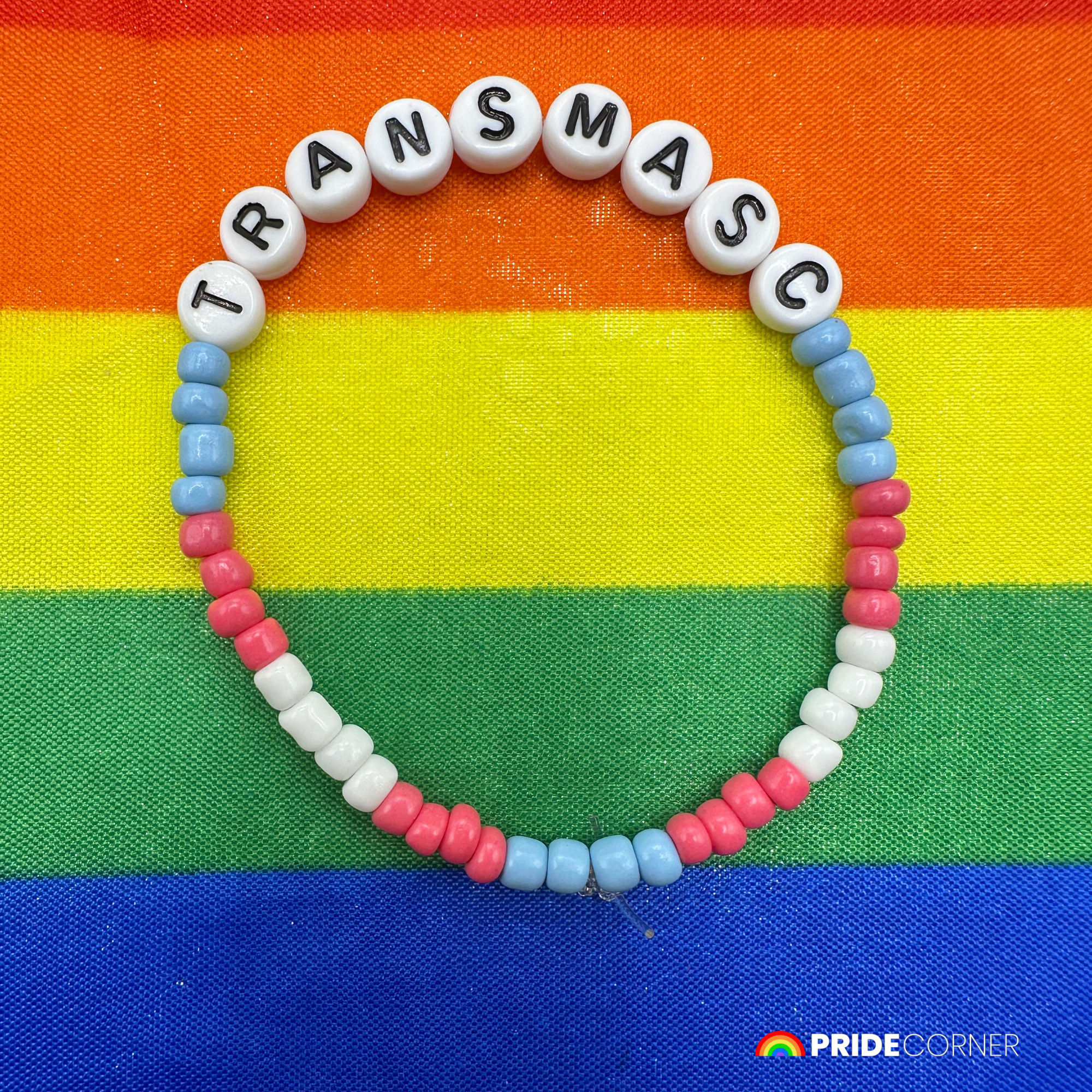 Transmasc Beaded Bracelet | LGBTQIA+ Inclusive Pride Jewellery