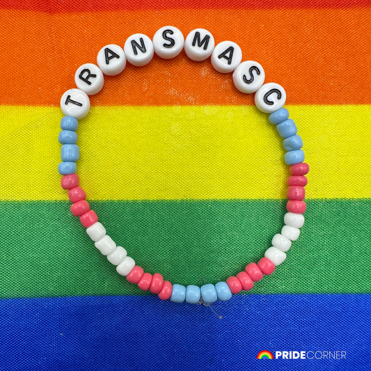Transmasc Beaded Bracelet | LGBTQIA+ Inclusive Pride Jewellery