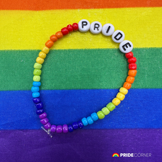 “Pride” Beaded Rainbow Bracelet | LGBTQIA+ Inclusive Pride Jewellery