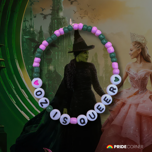 "Oz is Queer" Wicked Inspired Bracelet | LGBTQIA+ Supporting Jewellery